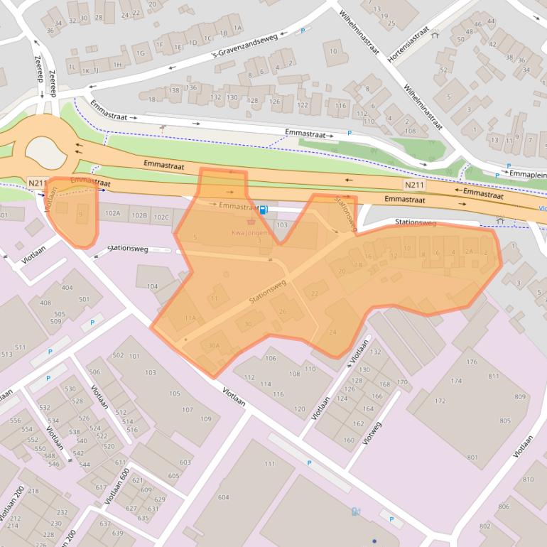 Kaart van postcodegebied 2681RV.