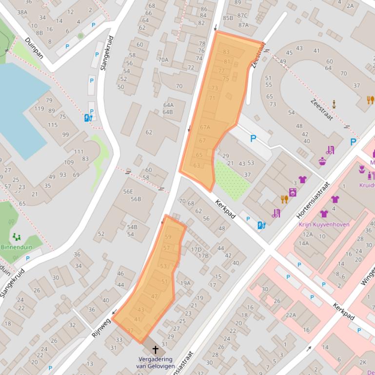 Kaart van postcodegebied 2681SC.