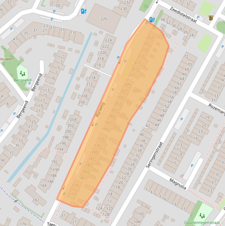 Kaart van postcodegebied 2681SH.