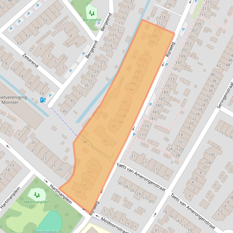 Kaart van postcodegebied 2681SV.