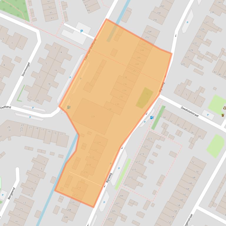 Kaart van postcodegebied 2681SW.