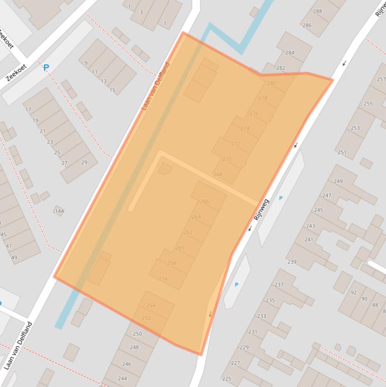 Kaart van postcodegebied 2681SX.