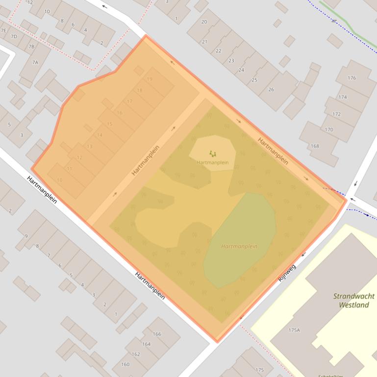 Kaart van postcodegebied 2681TJ.