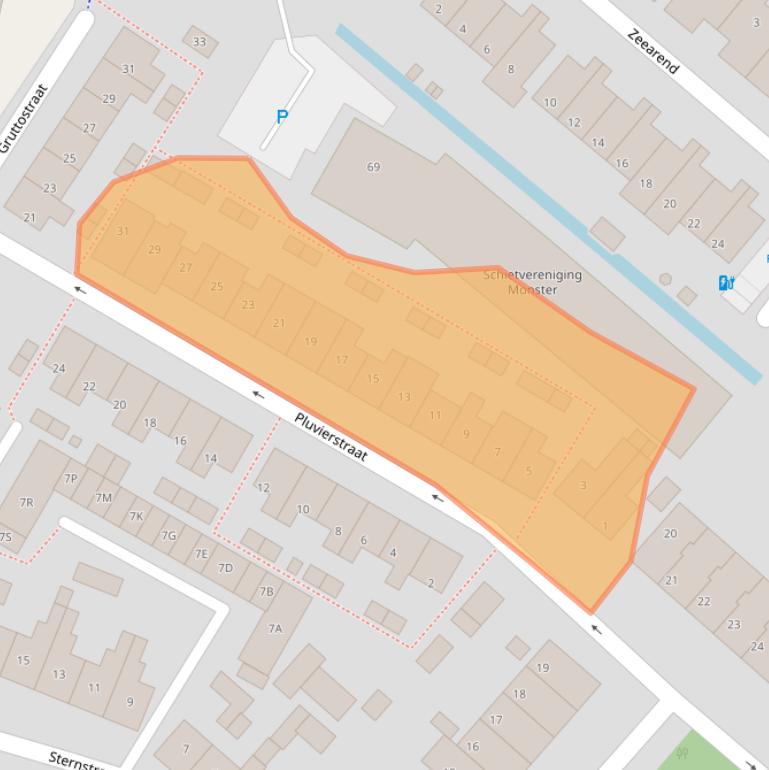 Kaart van postcodegebied 2681TL.