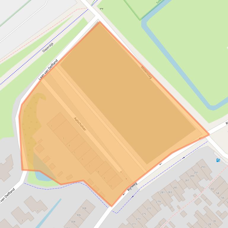 Kaart van postcodegebied 2681VA.