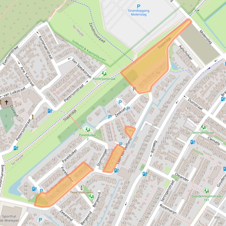 Kaart van postcodegebied 2681VB.