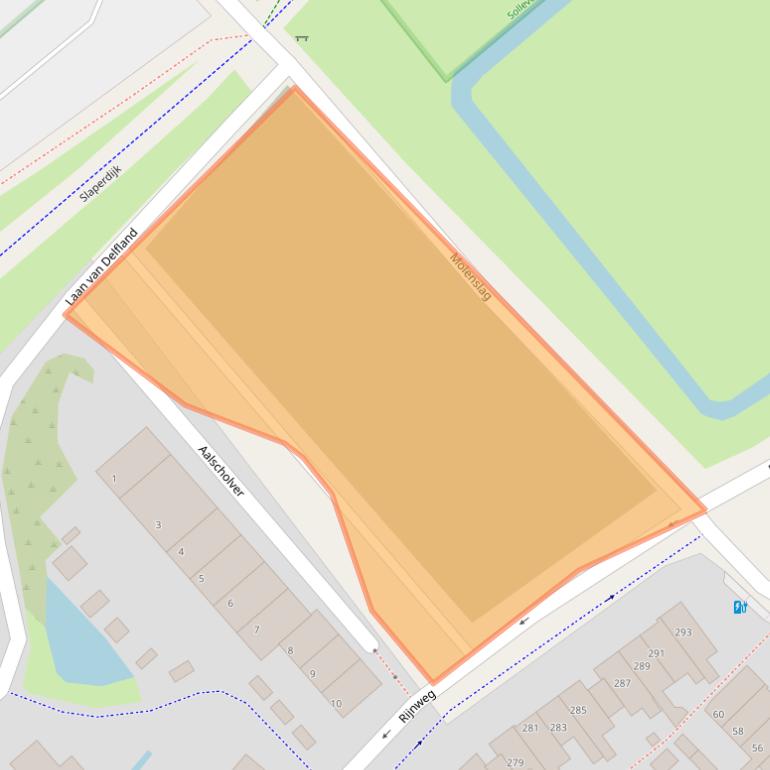 Kaart van postcodegebied 2681VR.