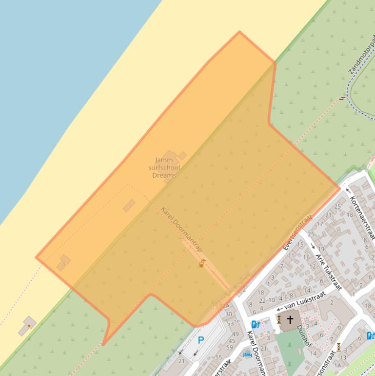 Kaart van postcodegebied 2681VS.