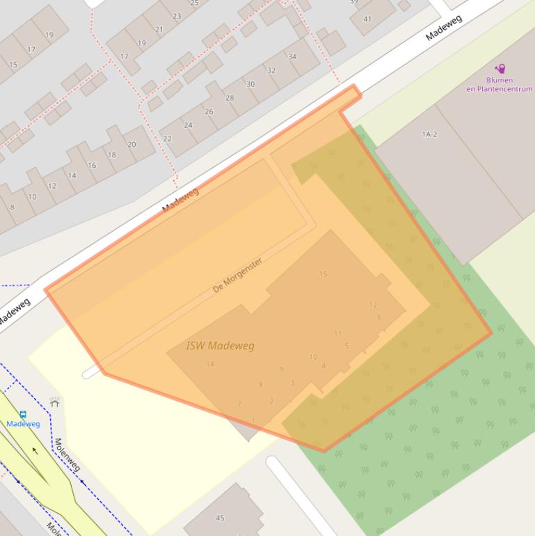 Kaart van postcodegebied 2681VV.