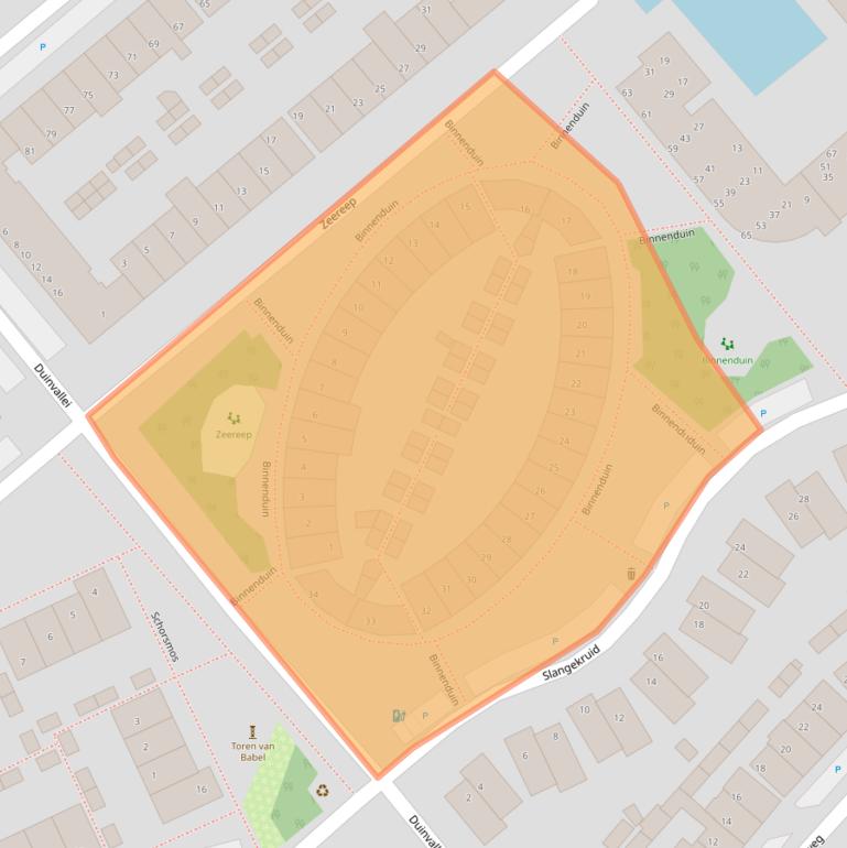 Kaart van postcodegebied 2681XB.