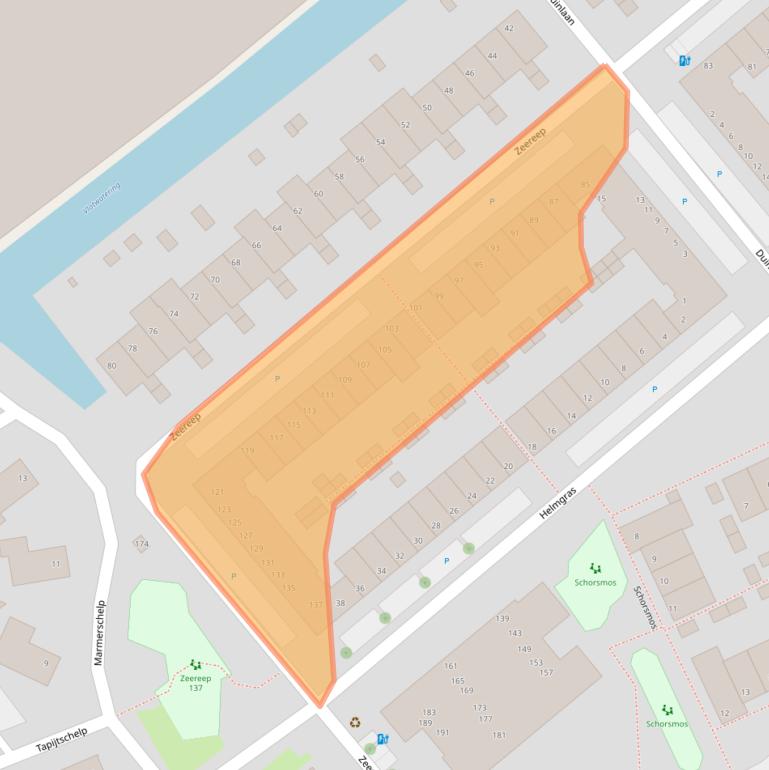 Kaart van postcodegebied 2681XE.