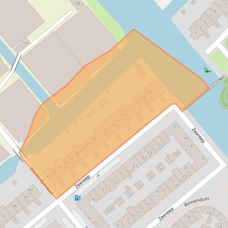 Kaart van postcodegebied 2681XG.