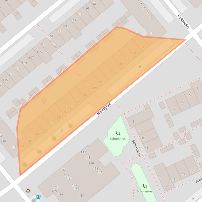 Kaart van postcodegebied 2681XK.