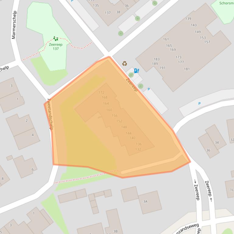 Kaart van postcodegebied 2681XN.