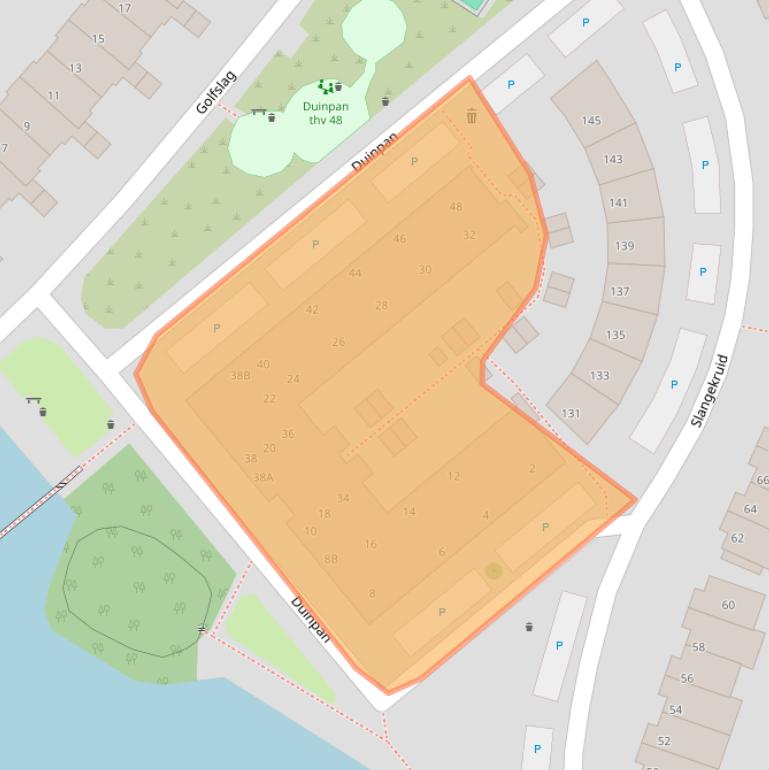 Kaart van postcodegebied 2681XP.