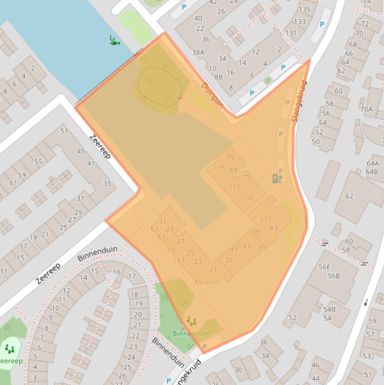 Kaart van postcodegebied 2681XR.