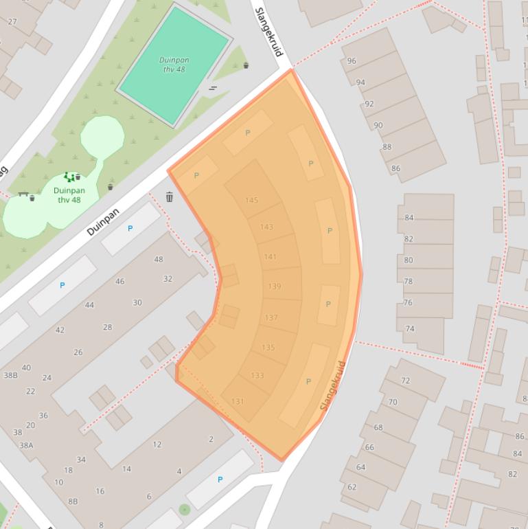 Kaart van postcodegebied 2681XS.