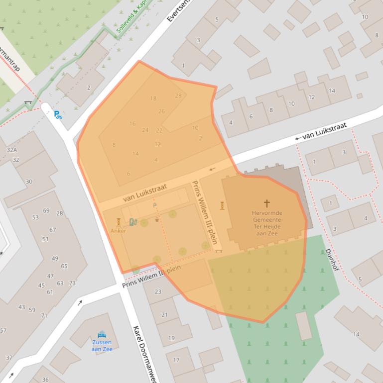 Kaart van postcodegebied 2684VP.