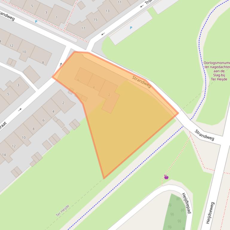 Kaart van postcodegebied 2684VS.