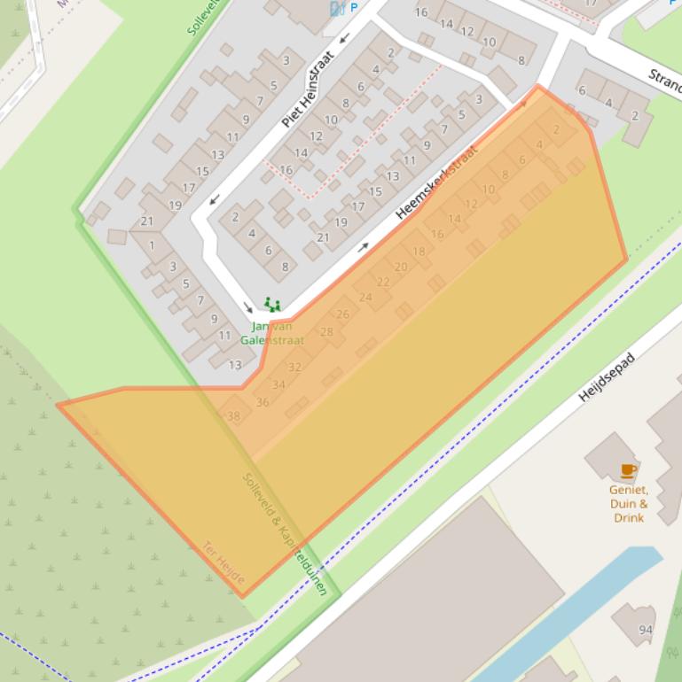 Kaart van postcodegebied 2684VW.