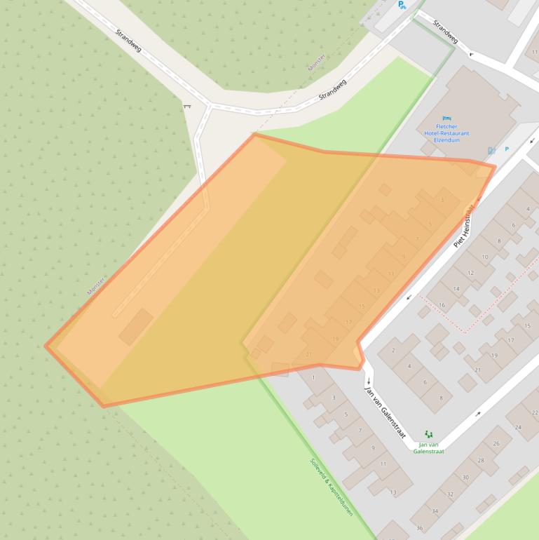 Kaart van postcodegebied 2684XA.