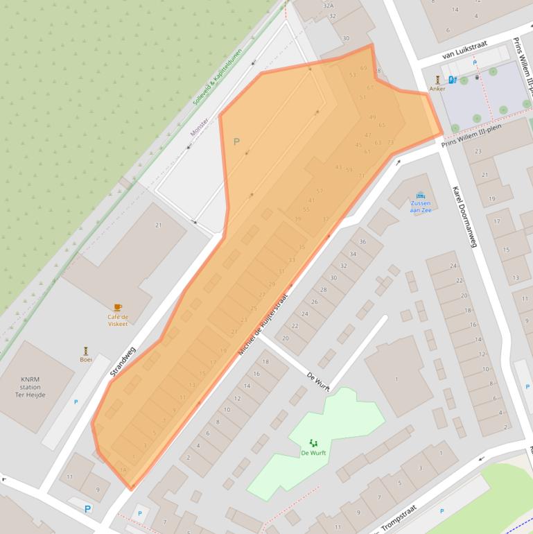 Kaart van postcodegebied 2684XD.