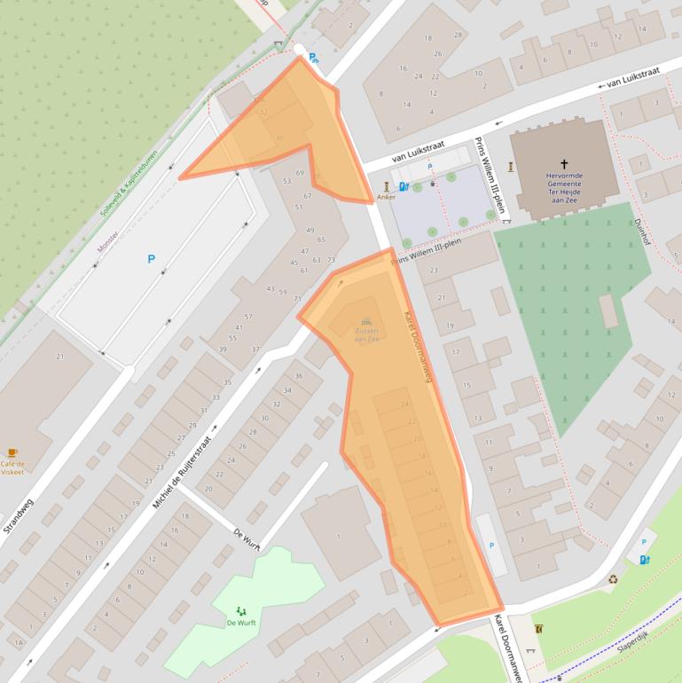 Kaart van postcodegebied 2684XH.