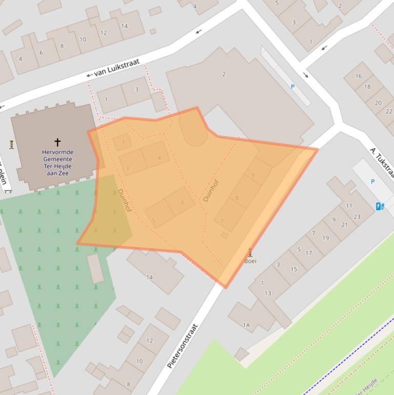 Kaart van postcodegebied 2684XJ.