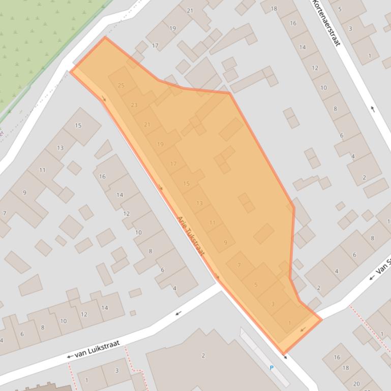 Kaart van postcodegebied 2684XL.