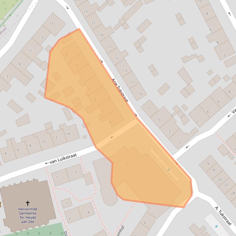 Kaart van postcodegebied 2684XM.