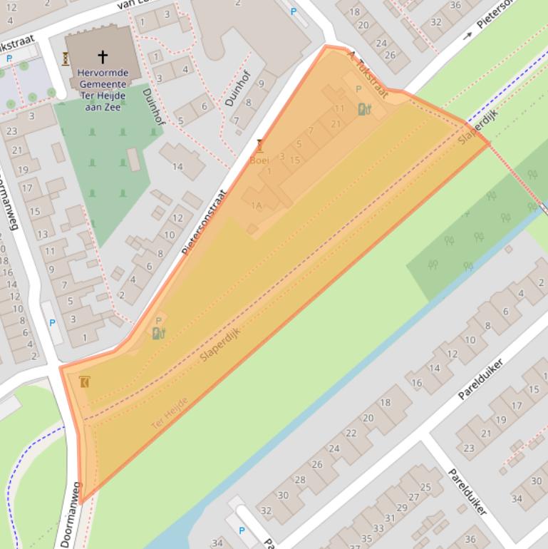 Kaart van postcodegebied 2684XP.