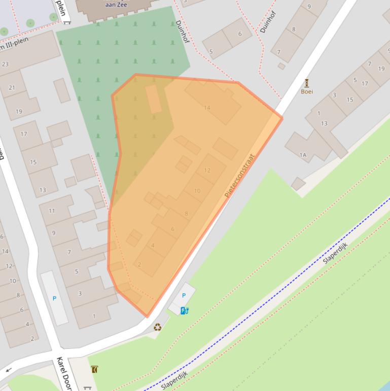 Kaart van postcodegebied 2684XR.