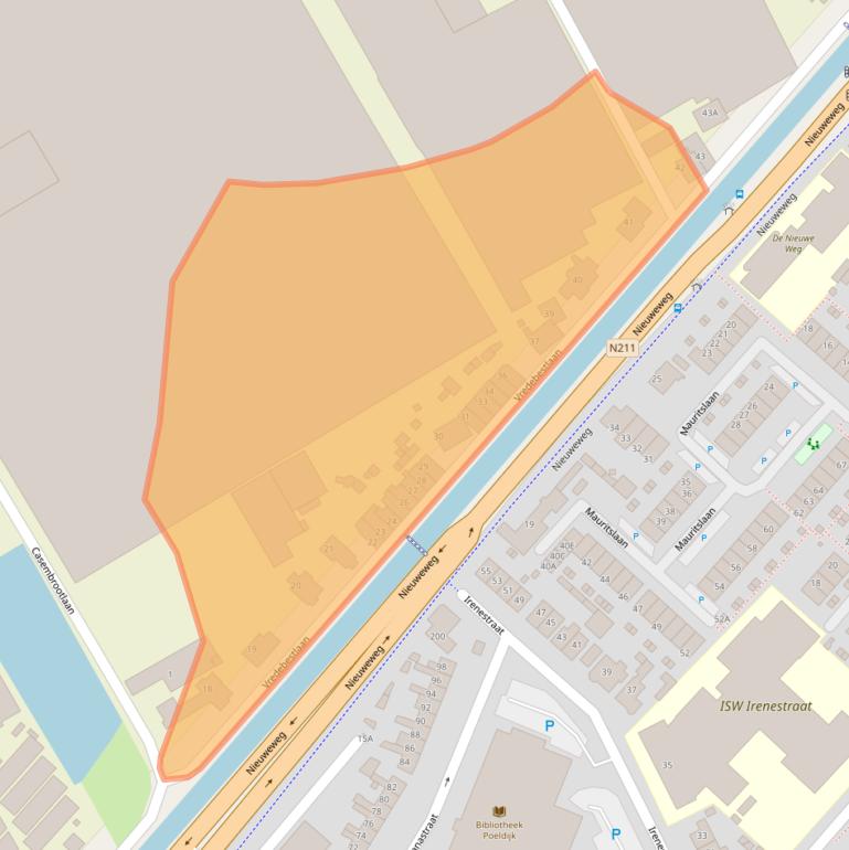 Kaart van postcodegebied 2685AL.