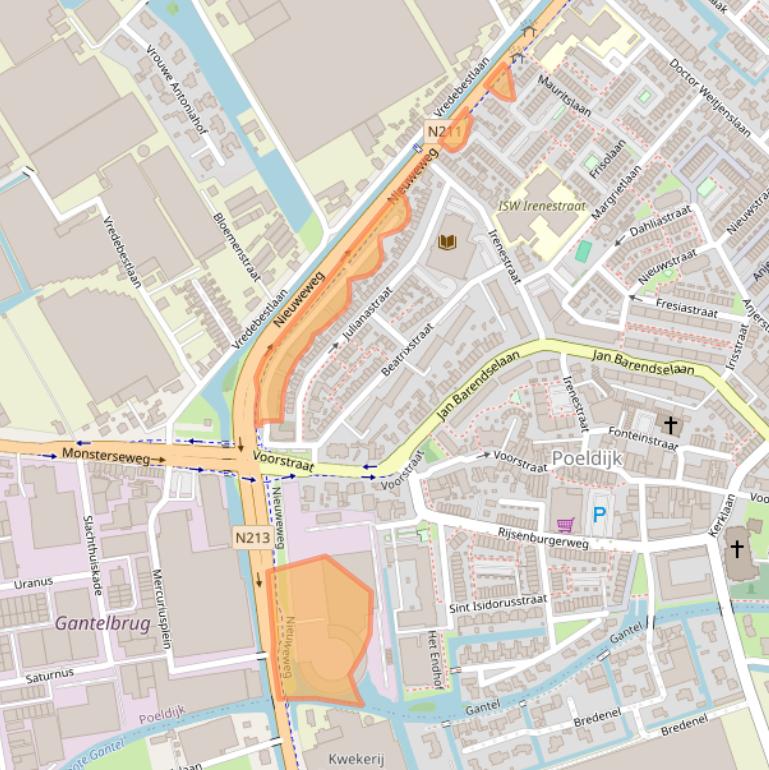 Kaart van postcodegebied 2685AP.