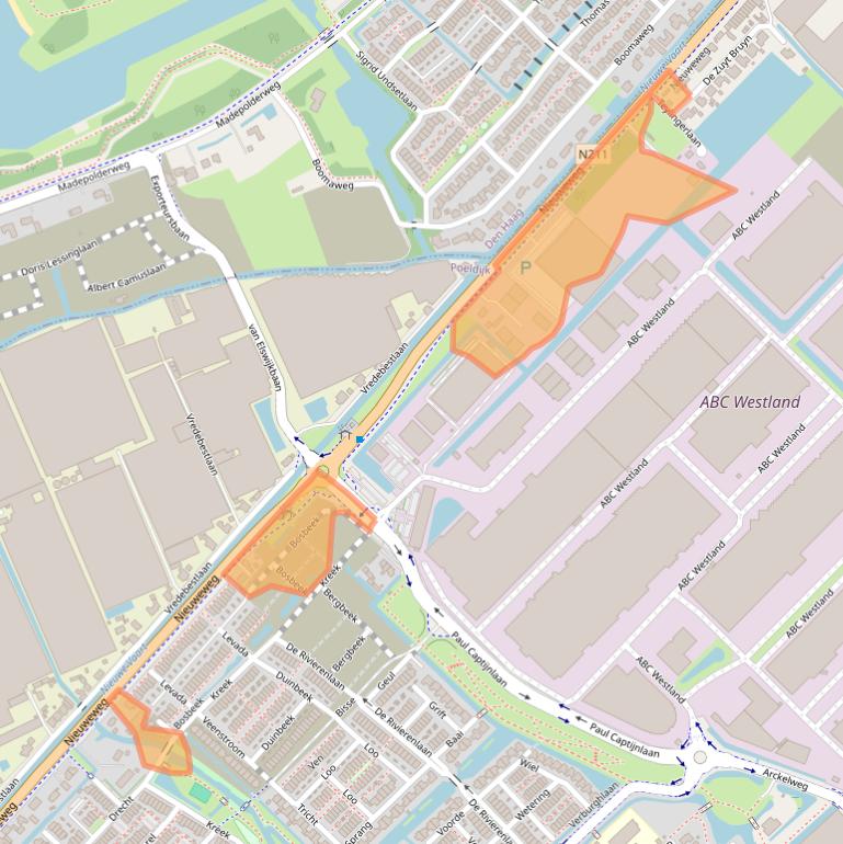 Kaart van postcodegebied 2685AS.