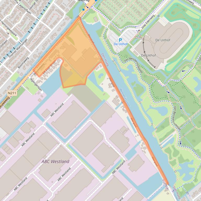 Kaart van postcodegebied 2685AT.