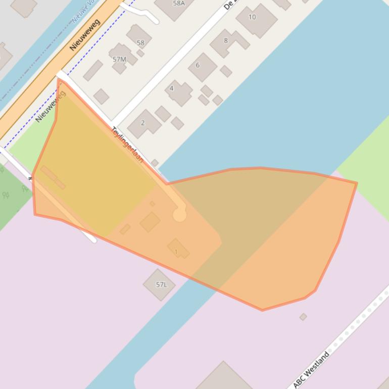 Kaart van postcodegebied 2685AV.