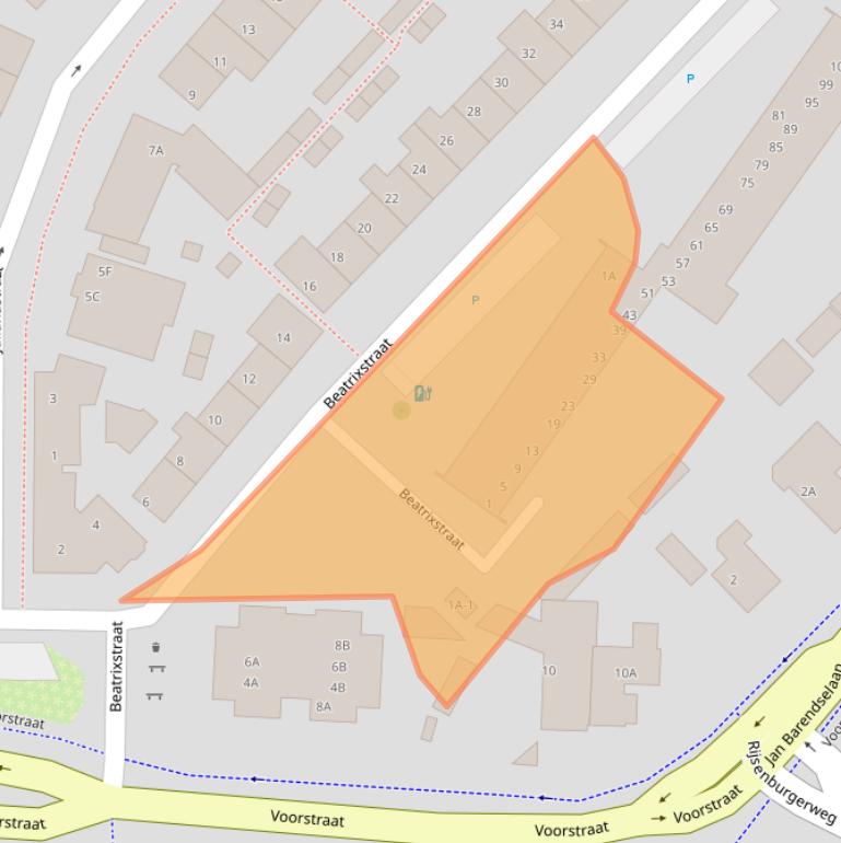 Kaart van postcodegebied 2685BG.