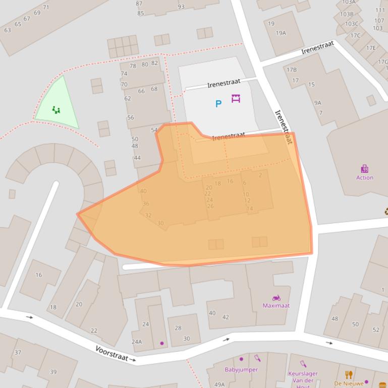 Kaart van postcodegebied 2685CB.