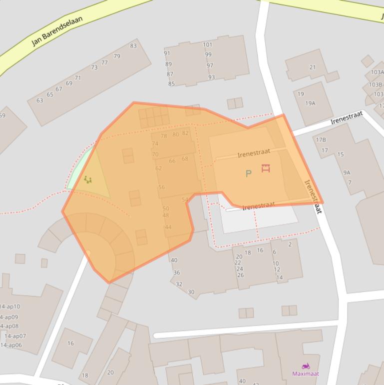 Kaart van postcodegebied 2685CC.