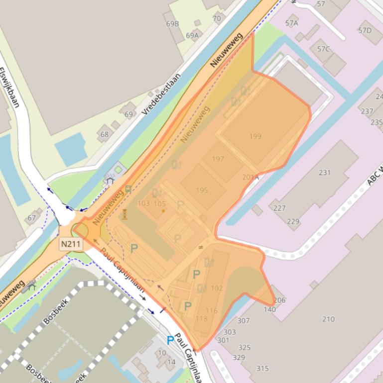 Kaart van postcodegebied 2685DB.