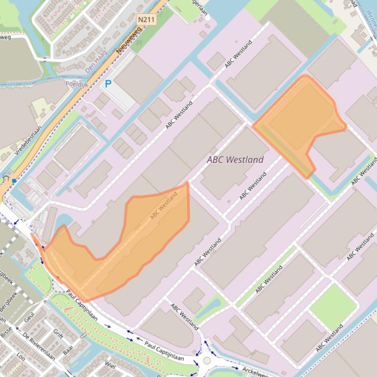 Kaart van postcodegebied 2685DD.