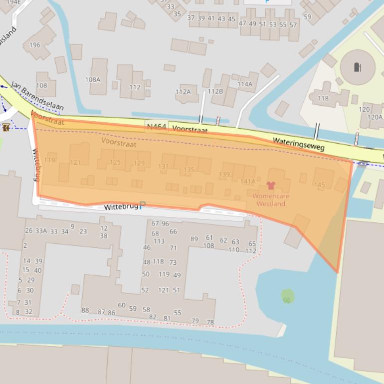 Kaart van postcodegebied 2685EL.