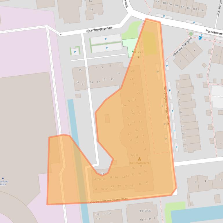 Kaart van postcodegebied 2685GB.