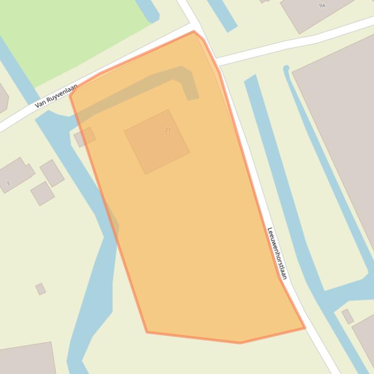 Kaart van postcodegebied 2685KZ.