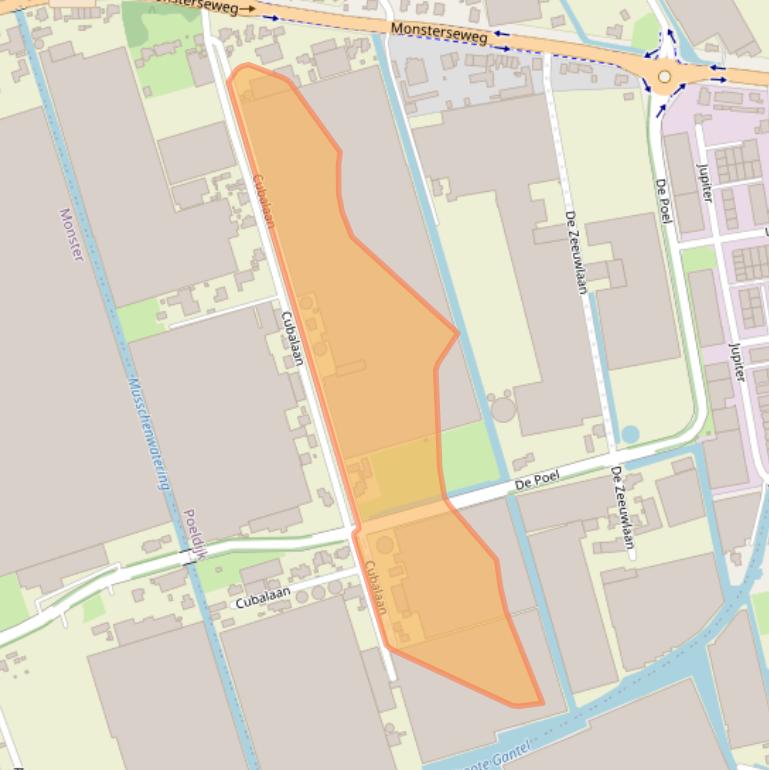 Kaart van postcodegebied 2685LB.