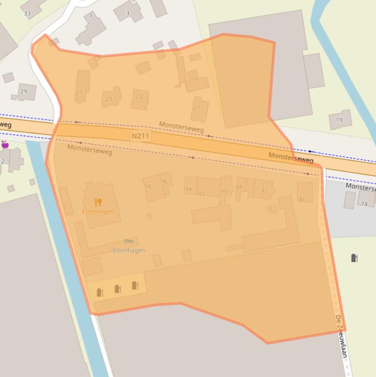 Kaart van postcodegebied 2685LK.