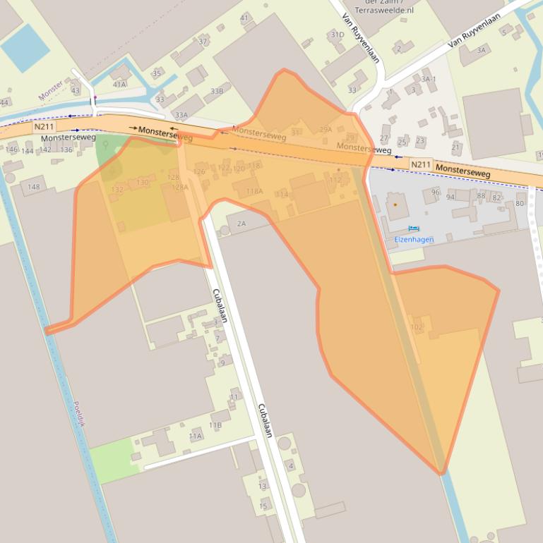 Kaart van postcodegebied 2685LL.