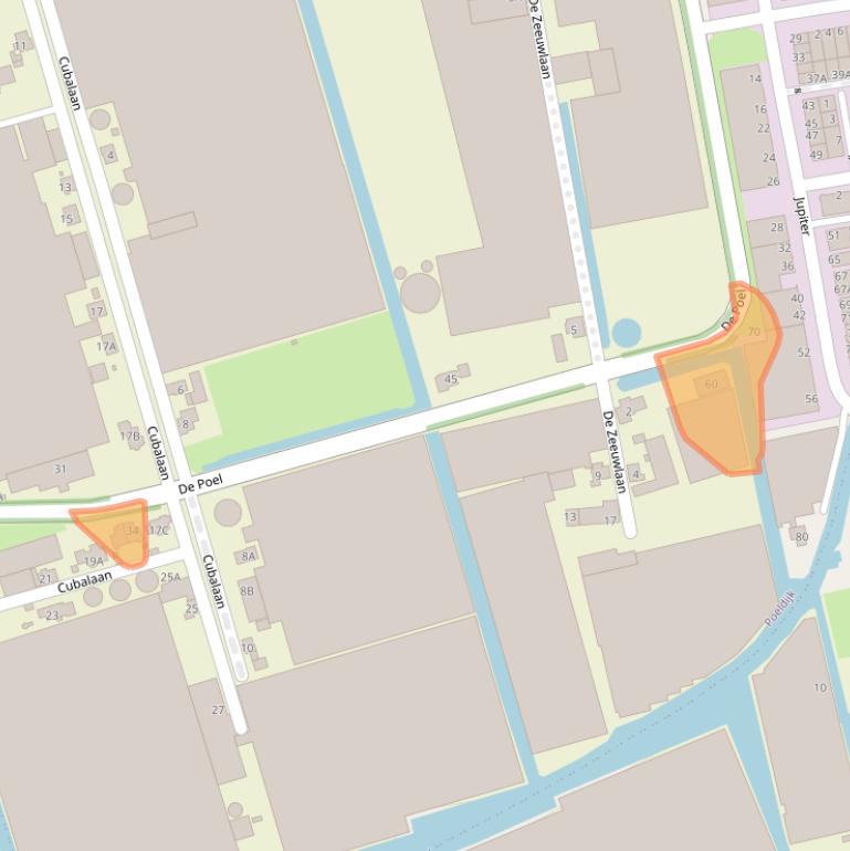 Kaart van postcodegebied 2685LT.