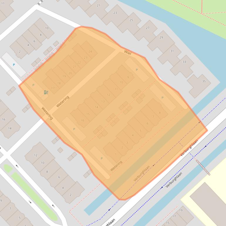 Kaart van postcodegebied 2685PJ.